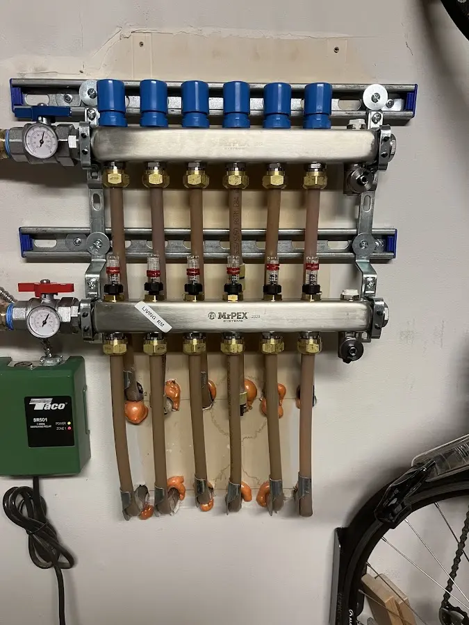 Plumber performing Leak Detection at a residential property in Ste. Genevieve